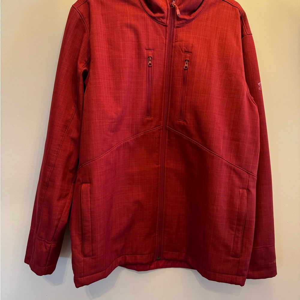 Under Armour Red Performance Jacket with Relaxed Fit